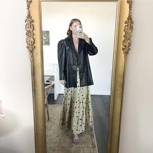 Gorgeous ASOS super soft faux leather puff sleeve jacket